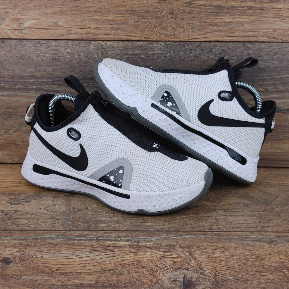 Nike PG4 'Oreo' White Black Pure Platinum Shoes